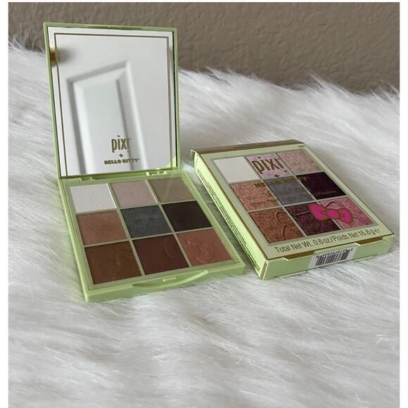 Pixi + Hello Kitty Eye Effects Shadow Palette 0347 Harmony Hues 9 Shades - NIB - Picture 2 of 8